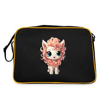 licorne douce - Licorne douce - licorne - Sac Retro - noir/or - Dos