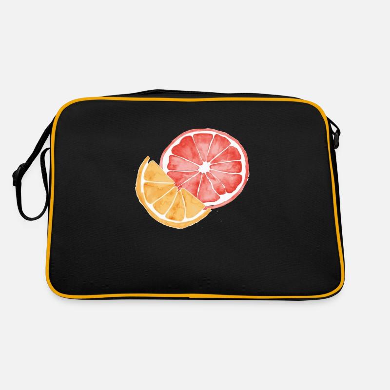 fruit - Retro Bag - black/gold