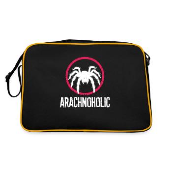 Silhouette de grande tarentule poilue arachnoholic - Sac Retro - noir/or - Dos