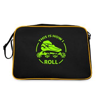 Inline Skating - Retro Bag - black/gold - Back
