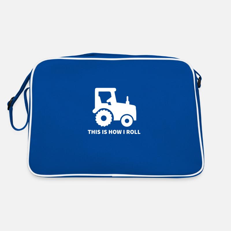 Bauer Und Traktor Geschenk Retro Tasche