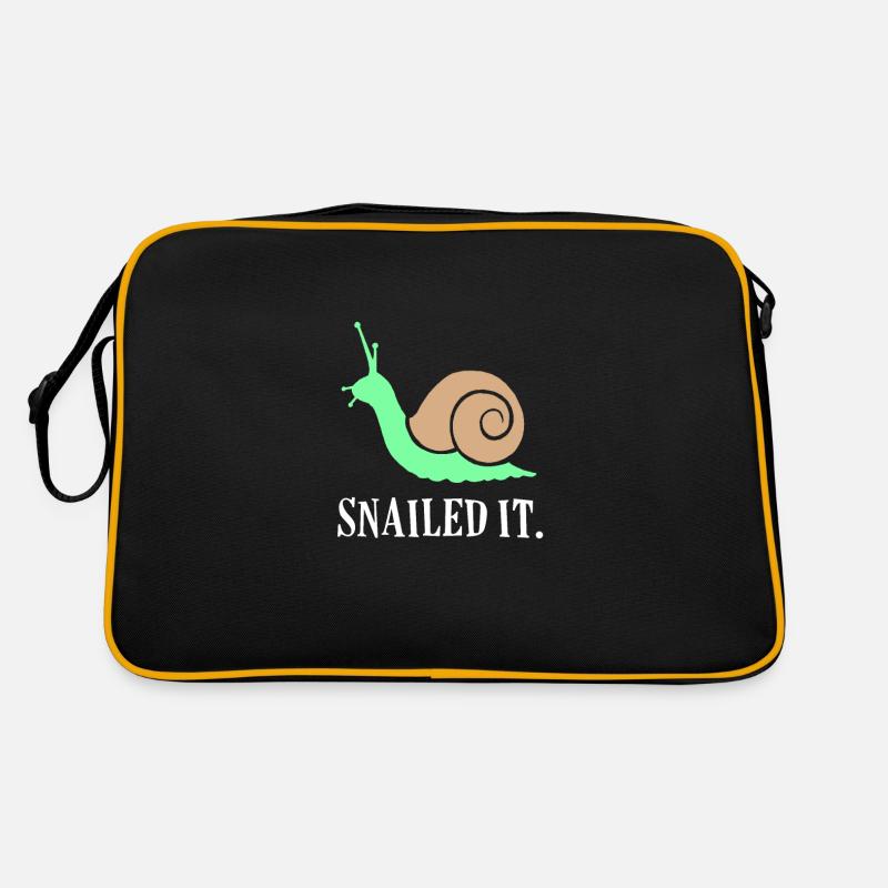 Escargot - Sac Retro - noir/or
