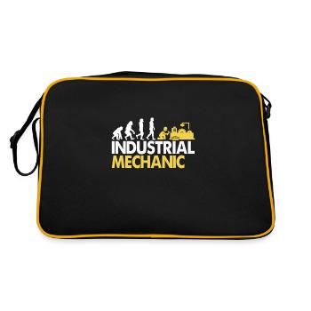Mécanicien industriel Evolution Shirt & Cadeau - Sac Retro - noir/or - Dos