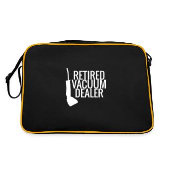Retired Vacuum Cleaner Representative - Retro Bag - black/gold - Back