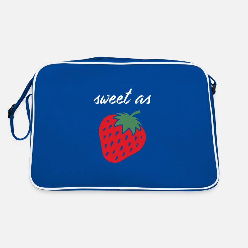 Erdbeere Retro Tasche