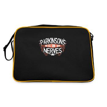 PARKINSON'S CONSCIOUSNESS: Get on my nerve - Retro Bag - black/gold - Back