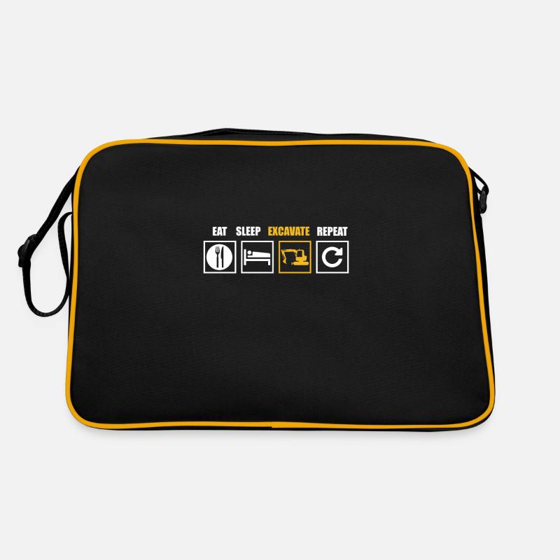 Baggern Retro Tasche