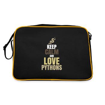 python - Retro Bag - black/gold - Back