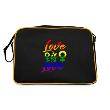 Amour lesbien - Sac Retro - noir/or - Dos