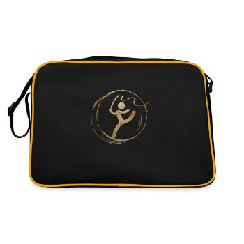 Rhythmische Sportgymnastik - Retro Tasche - Schwarz/Gold - Hinten