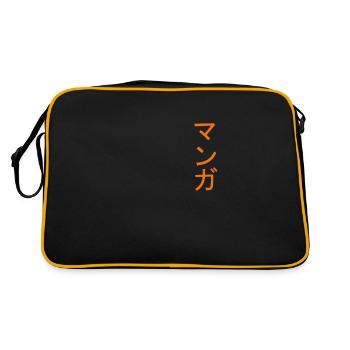 Manga - Sac Retro - noir/or - Dos