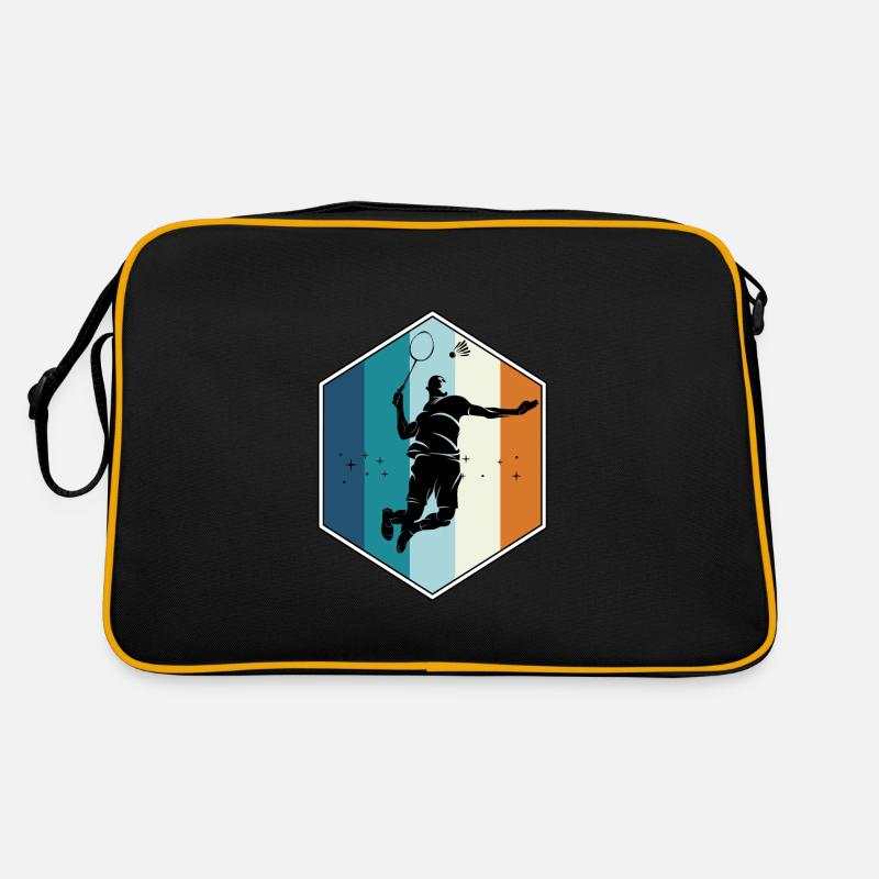 Badminton - Retro Tasche - Schwarz/Gold