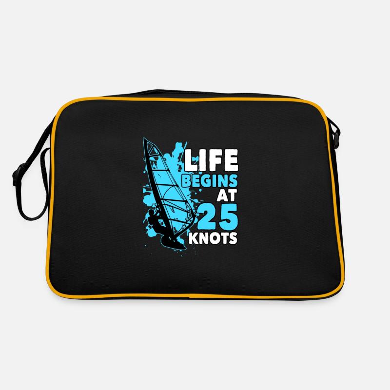 Windsurfer Spruch Geschenk Windsurfen Retro Tasche
