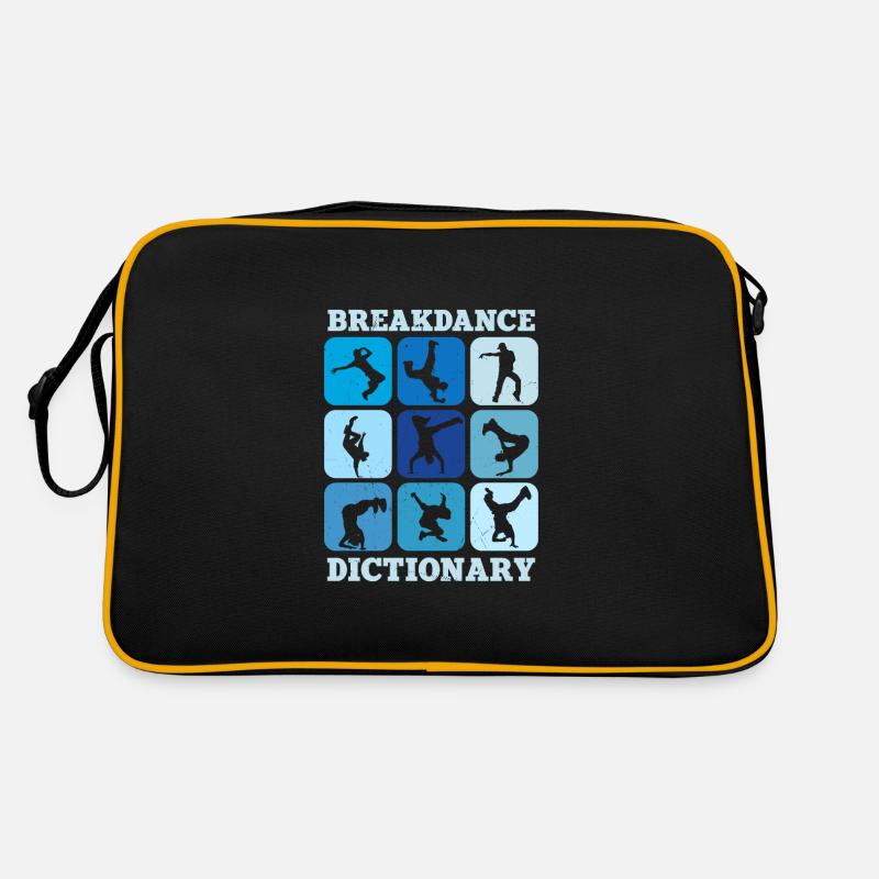 Lexique du breakdance - Sac Retro - noir/or