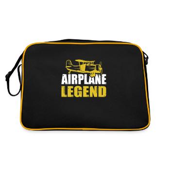 Plane legend - Retro Bag - black/gold - Back