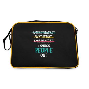 anesthésiste - Sac Retro - noir/or - Dos