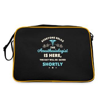 Anesthesiologist anesthesia - Retro Bag - black/gold - Back