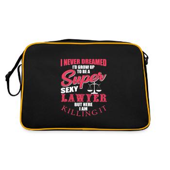 Lawyer - Retro Bag - black/gold - Back