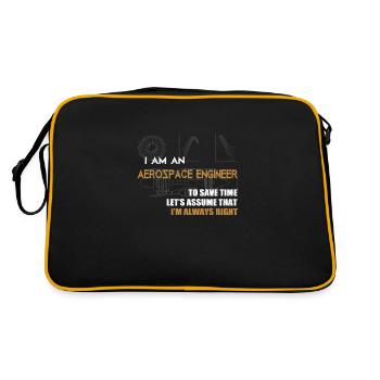 Ingénieur en aérospatiale - Sac Retro - noir/or - Dos