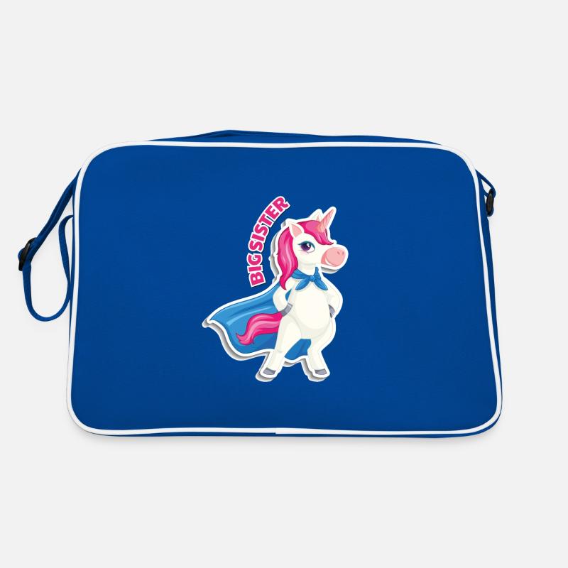 Große Schwester - Einhorn Retro Tasche