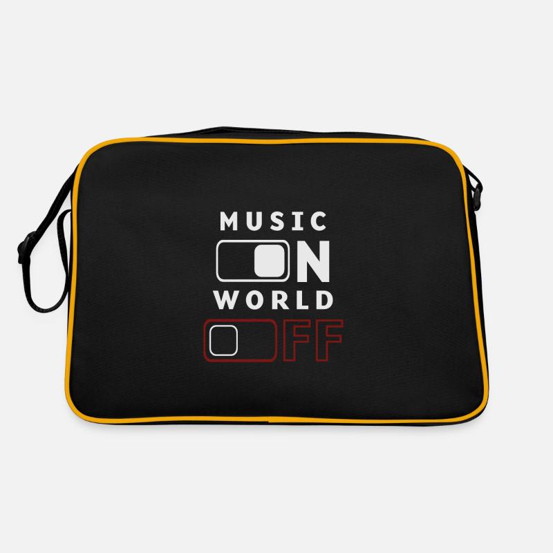 Music On, World Off Retro Tasche