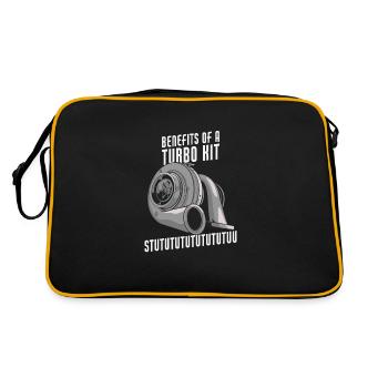 Benefits Of A Turbo Kit Funny Turbo Charger Car - Retro Bag - black/gold - Back