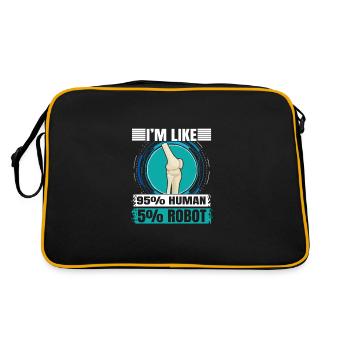 Titanium Knee Replacement Surgery - Retro Bag - black/gold - Back