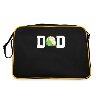 Cauliflower Dad - Retro Bag - black/gold - Back