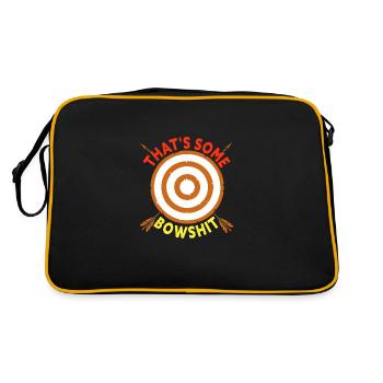 C’est un jeu de mots à l’arc drôle Archer - Sac Retro - noir/or - Dos