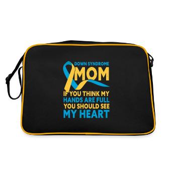 Down Syndrome Mom Down Syndrome Awareness - Retro Bag - black/gold - Back