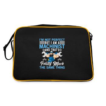 Drôle d’opérateur de machine machiniste - Sac Retro - noir/or - Dos