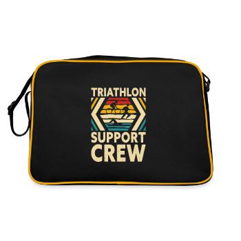 Équipe de soutien au triathlon - Sac Retro - noir/or - Dos