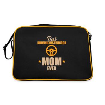 Meilleure maman instructrice de conduite - Sac Retro - noir/or - Dos