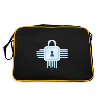 Retro Pixel IT Lock - Retro Bag - black/gold - Back