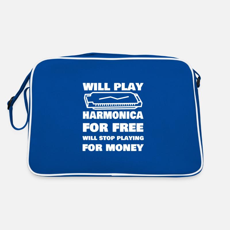 Funny Harmonica Saying Harmonica Player Retro Tasche