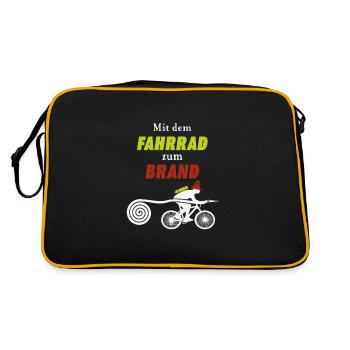 Éteindre les incendies à vélo - Sac Retro - noir/or - Dos