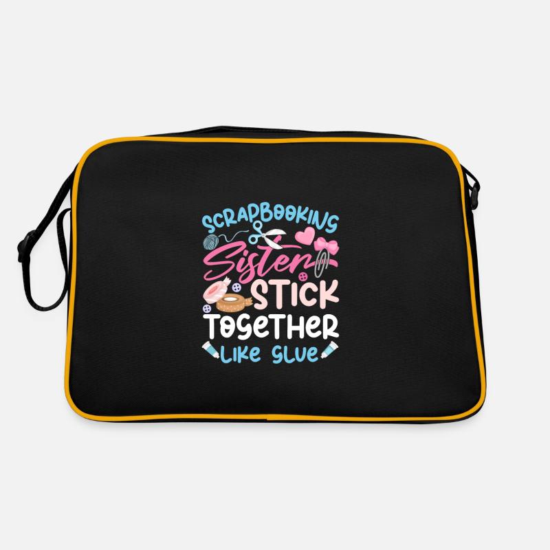 Scrapbooking Sisters Funny Crafting Retro Bag