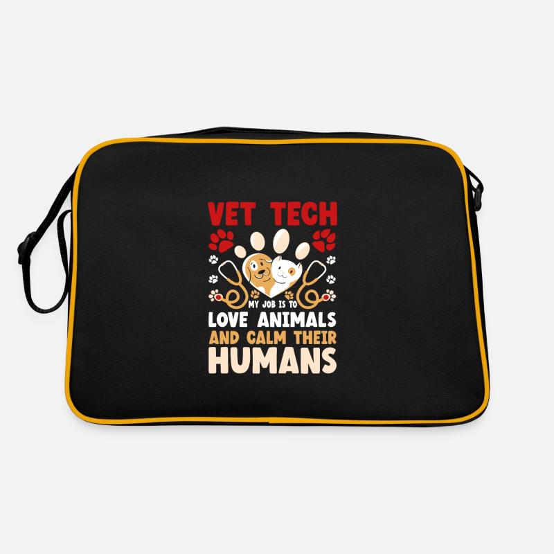 Technicien vétérinaire Funny Vet Tech Sac Retro