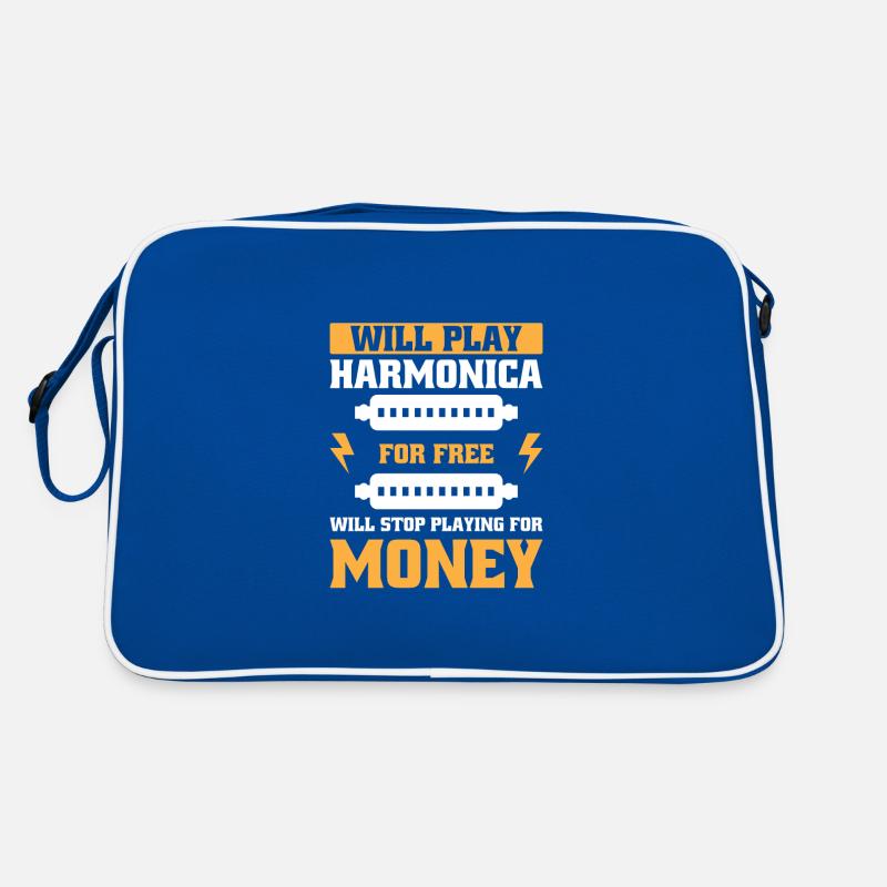 Funny Harmonica Saying Harmonica Player Retro Tasche