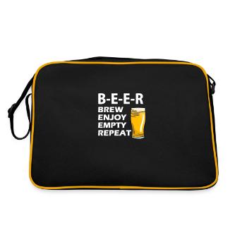 International Beer Day Beer Drinkers - Retro Bag - black/gold - Back