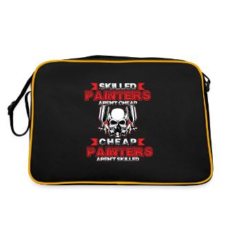 Maler und Lackierer, der Beste und Nervigste Beruf - Retro Tasche - Schwarz/Gold - Hinten