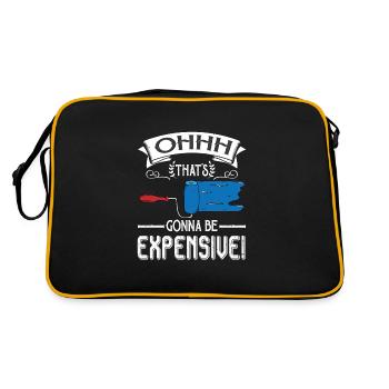 Maler und Lackierer, der Beste und Nervigste Beruf - Retro Tasche - Schwarz/Gold - Hinten