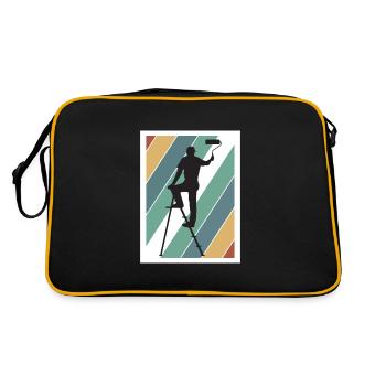 Maler und Lackierer, der Beste und Nervigste Beruf - Retro Tasche - Schwarz/Gold - Hinten