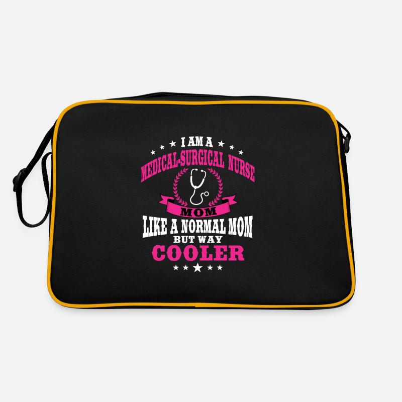 Medizinisch-chirurgische Krankenschwester Mama Retro Tasche