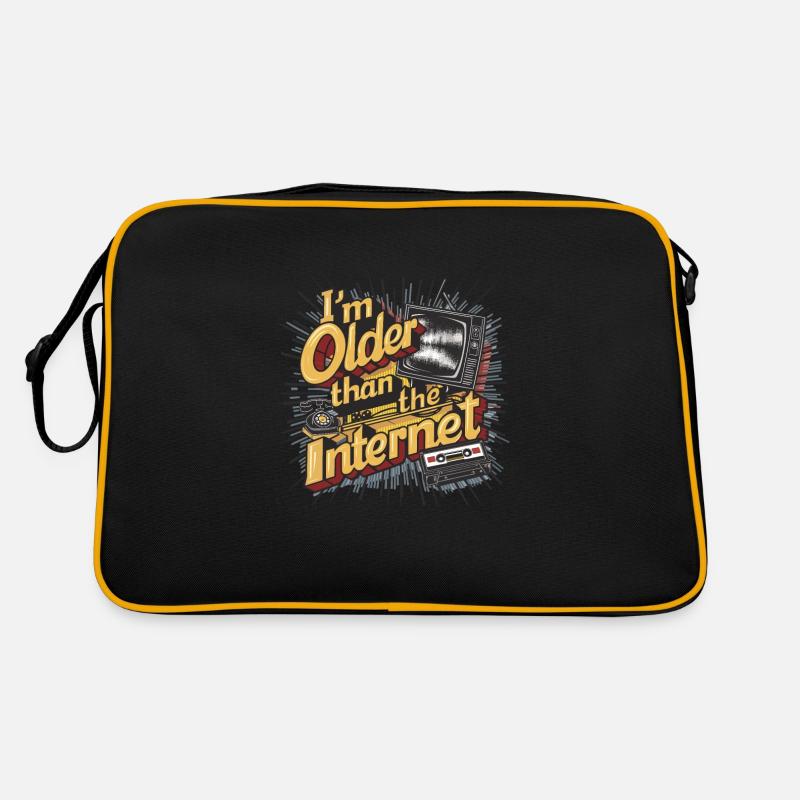 Ich bin älter als das Internet Lustig, ich bin älter Retro Tasche