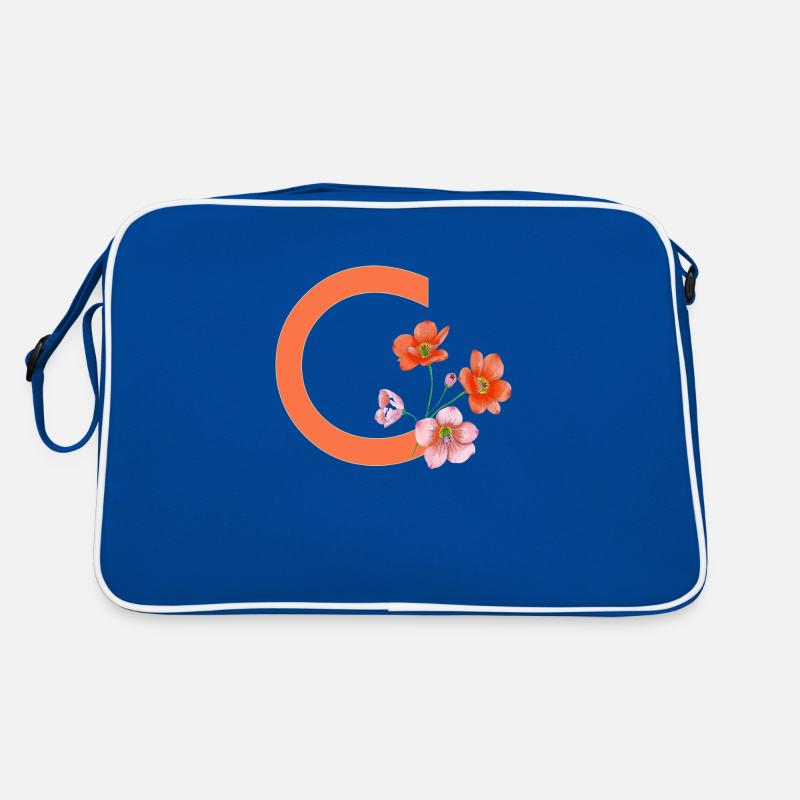 C avec fleurs Sac Retro