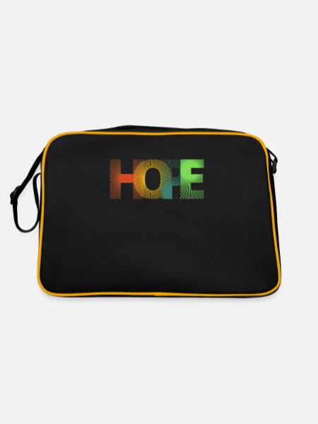 Hope - Retro Tasche - Schwarz/Gold