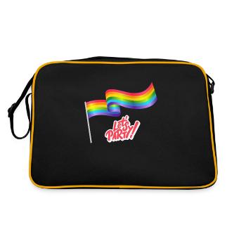 Pride Party Lets Go - Retro Bag - black/gold - Back