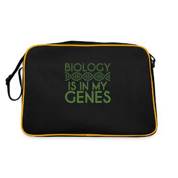 Biology Genetics DNA Molecules Genes - Retro Bag - black/gold - Back