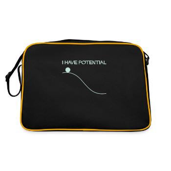 Physics Science Potential Energy - Retro Bag - black/gold - Back